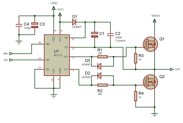 Typical IR2110 Application Circuits